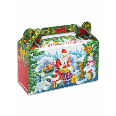 Коробка для конфет Сундучок Список подарков (500 гр) КК-1570