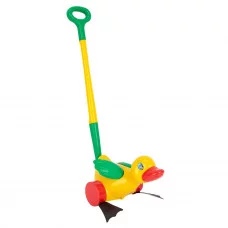 Каталка Утенок с ручкой 7925
