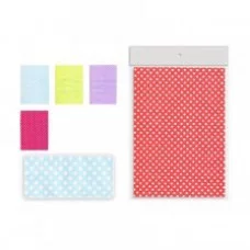 Материал для творчества ткань TUKZAR, А4, 21х30 см, самоклеющаяся, ассорти " Горошек" S 2505