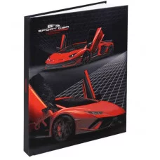 ЕЖЕДНЕВНИК А5,128л. ЯРКО-КРАСНОЕ АВТО-2 (128-9904) 7БЦ,софт-тач лам, песок глянц, нед 128-9904