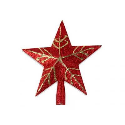 Верхушка на ёлку Звёздочка 23х24 см, красный НУ-0477