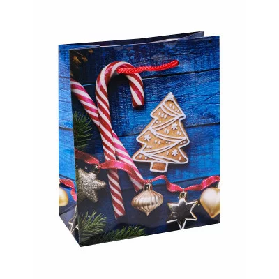 Пакет подарочный с глянцевой ламинацией 11,5x14,5x6 см (S) Праздник в каждом доме , 128 г ПКП-8632