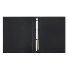 Папка на 4 кольцах OfficeSpace "Вита" А4, 25мм, 500мкм, пластик, черная 373336