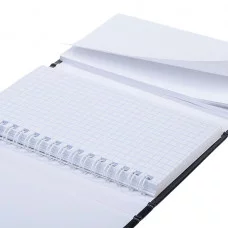 Записная книжка 80-50л А6ф с твердой обложкой клапаном на резинке гребне -Мур-Мяу- 80-50ЗКт6Вгр_32861