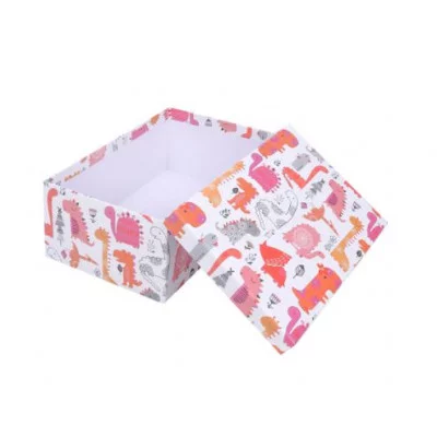 Коробка прямоугольная подарочная Дино малыши 35X27X15.5 см РазборКОР-7811