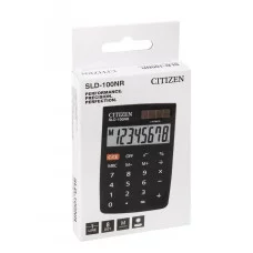 Калькулятор карманный Citizen SLD-100NR, 8 разрядов, двойное питание, 58*88*10мм, черный 268473