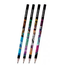 Чернографитный карандаш ErichKrause Dino Art, трехгранный, НВ 62763