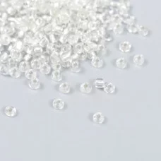 Бисер "Zlatka" 08/0, 3 мм, 10 г 0021 серебряный 9317221