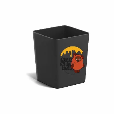 Подставка настольная пластиковая ErichKrause Base, Винни-Пух, черный 61614