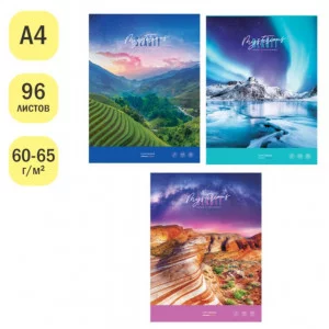Тетрадь 96л., А4, клетка ArtSpace "Путешествия. Corners of the world" 341445