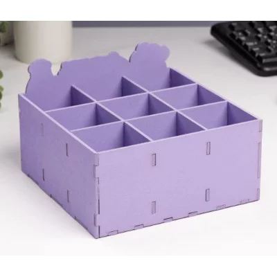 Органайзер для хранения мелочей "Верь в свои силы!" 9 отделений 19х19х12 9920833