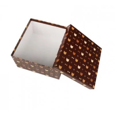 Коробка квадратная подарочная1 шт Джентлкот 23 х 23 х 12 см РазборПП-3361