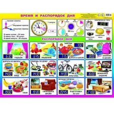 Плакат А2 Время и распорядок дня 00052 0+