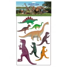 Набор животных (8 штук) "Динозавры" в пакете HB2647A