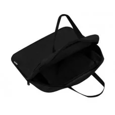 Папка на молнии А4 ЧЕРНАЯ (П-1522) с ручками, внут.карман, 350х270x60мм П-1522