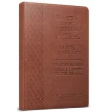 Ежедневник недатир.А5 160л.лин.КНИГА ЖИЗНИ-16 коричн.кожзам тисн. 160-4106