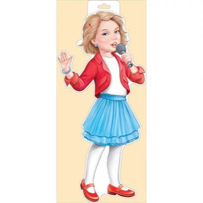 плакат Девочка с микрофоном Горчаков 933 29692