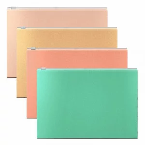 Zip-пакет пластиковый ErichKrause® Matt Powder, A4, непрозрачный, ассорти 55005