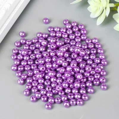 Набор бусин для творчества пластик "Глициниевый" набор 200 шт d=0,6 см 4762464