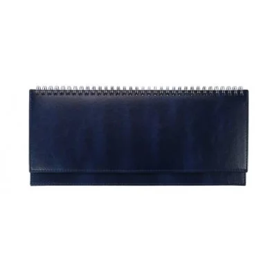 ПЛАНИНГ 56 л. недатир. TOUCH SKIN - INDIGO (56-3197) гребень,кожзам(синий), отстрочка, 300х130мм 56-3197