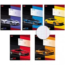 Тетрадь 12л клетка мелов "Best Cars" ассорти (5диз) HATBER 12Т5В1 023001