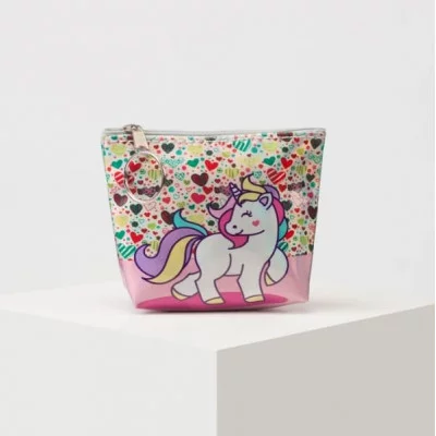 Кошелёк дет 13-01-07, 10*2,5*9 см, "Единороги", отд на молнии, микс