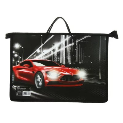 Папка с ручками пластик А4 55мм 335*235 ПМ-А4-35 Calligrata "Тачка" (ручки-шнурок) 3113853