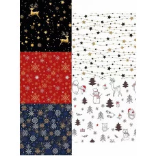 Упаковочная бумага Премиум В АССОРТИМЕНТЕ 70х100см 1л УБ-4378