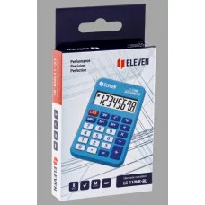 Калькулятор карманный Eleven LC-110NR-BL, 8 разрядов, питание от батарейки, 58*88*11мм, голубой 339227