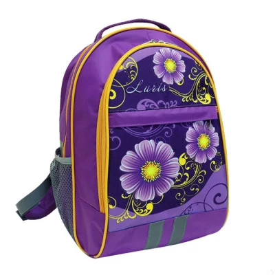 Рюкзак шк. АЛЕКС СИРЕНЕВЫЕ ЦВЕТЫ 39x24x19 см ткань эргоном. спинка сирен. 159182