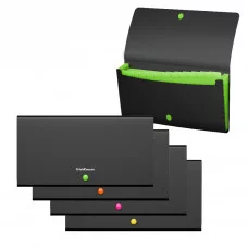 Папка-картотека пластиковая ErichKrause Matt Accent, с 13 отделениями, Check size, ассорти 1шт 50426