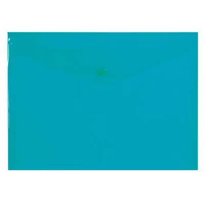 Пласт. конверт inФОРМАТ А4 на кнопке пластик 180 мкм зеленая 037078