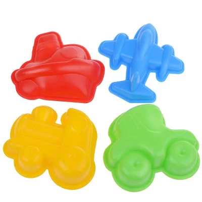 Формы для песка "Транспорт" (4 шт) (европодвес) У478