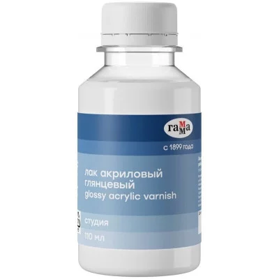 Лак акриловый глянцевый Гамма "Студия", 110мл 092286