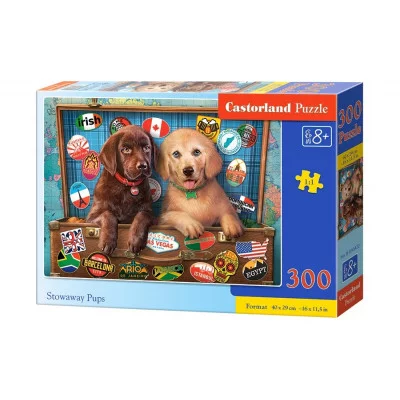 Пазл "Щенки-путешественники" 300 элементов CastorLand 0422/B7-030422