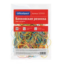 Банковская резинка  500г OfficeSpace, диаметр 60мм, ассорти 333910