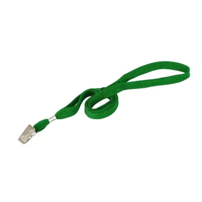 Шнурок для бейджа Alingar, 45 см, металл. клипса, зеленый 69246 AL6833
