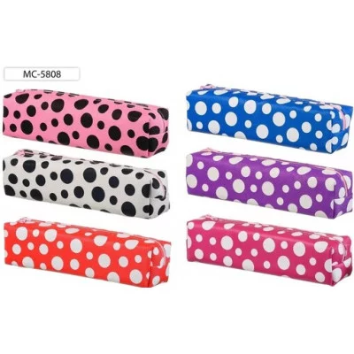 Пенал-косметичка 200*50*50 ПВХ "Горох" ассорти MIRACULOUS МС-5808 707978