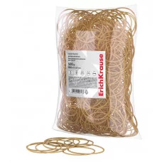 Канцелярские резинки для денег ErichKrause диаметр 60 мм/длина 100 мм, натур.цвет  59817