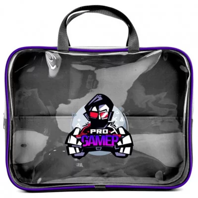 ПМД 2-84 pro Gamer - папка менеджера А4 с ручкой, прозрачный полимер, дизайн, 350х265x40 мм