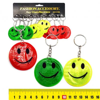 Светоотражатель-брелок "Смайлик", ПВХ 5981 J.Otten0 158008