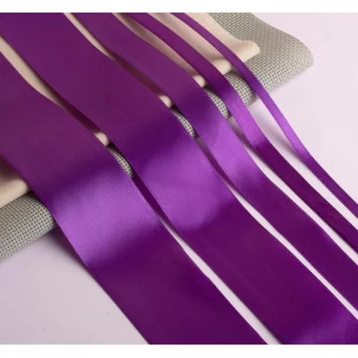 Лента атласная 1 см*25±1ярд №35 фиолетовый АУ 2611777