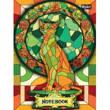 MyArt. БЛОКНОТ в клетку Витражи. Кошка 467-0-159-17932-0