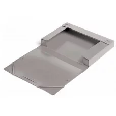 Папка-короб архивная на резинке, корешок 40 мм, пластик 0.7 мм, Calligrata серая 6926787