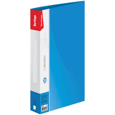 Папка на 2-х кольцах "Standard", 40мм, 700мкм, синяя BERLINGO* 147863