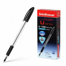 Ручка шариковая ErichKrause U-109 Stick&Grip Classic  1.0, Ultra Glide Technology, цвет чернил черный 53743