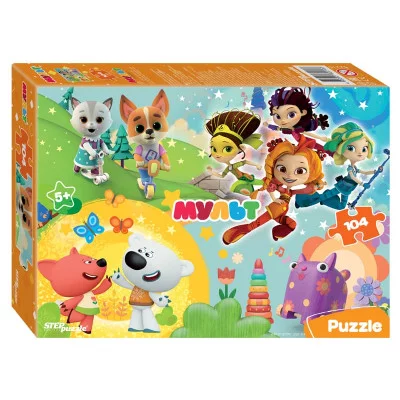 Пазл 104 Сказочный патруль и др. Мульт 82216 Степ /48/ 734-369