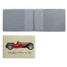 Обложка для пластиковых карт, дорожных билетов, студ. билетов "МАШИНА", кожзам, ДПС, 2757.Т2
