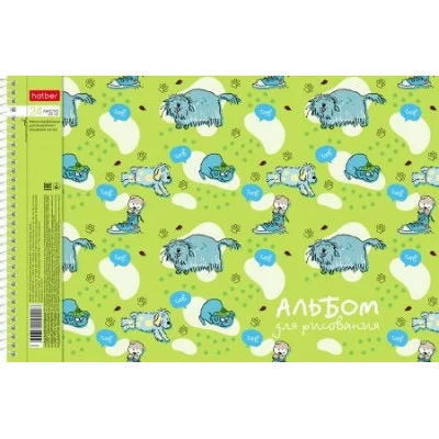 АЛЬБОМ для рисования 24л А4ф перфорация на отрыв спирали -Забавные истории- 067339 Аль2715