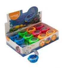 Точилка INTELLIGENT CK-97 Овальная, 2 отделения, с накопителем, с крышкой на пружине, 5.5х4.5см, цвета ассорти 319696